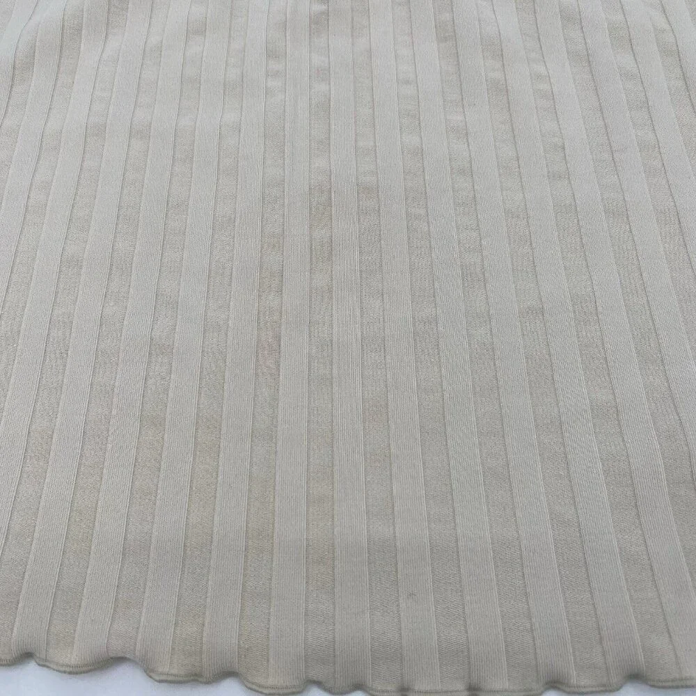 Aerie OG Groove Mini Skirt Size Medium Ribbed Stretch OFFLINE Beige